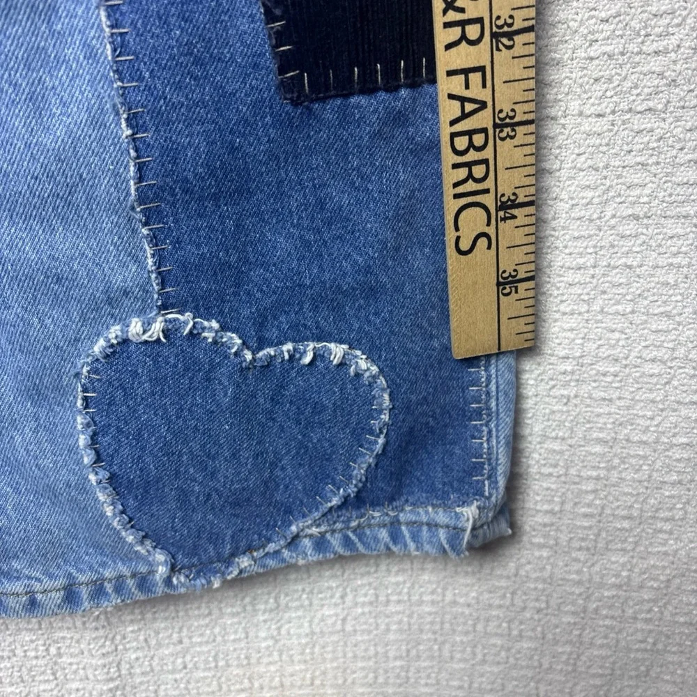 BDG‎ Blue Flare Jeans with Dark Patches - Picture 8 of 11